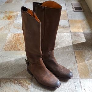 Sandra Suede Knew High Boots